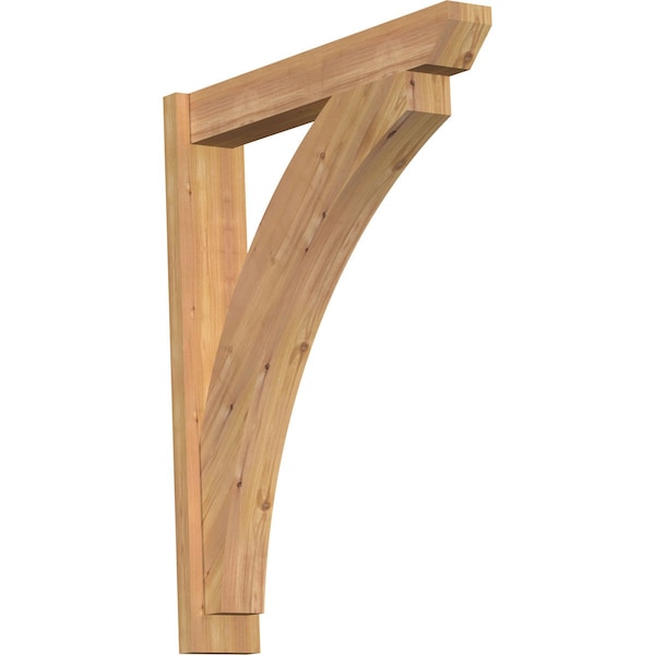 Ekena Millwork Thorton Slat Smooth Outlooker, Western Red Cedar, 5 1/2"W x 30"D x 38"H OUT06X30X38THR06SWR - main